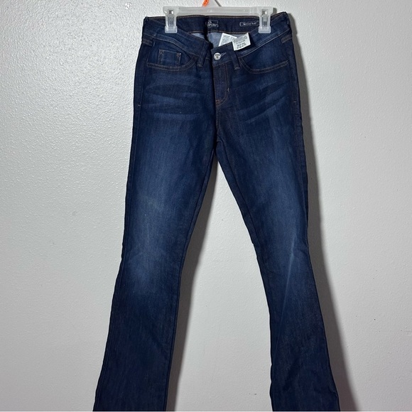 Guess Women Dark Blue Denim Jeans Britney Boot size 28 - Picture 2 of 9
